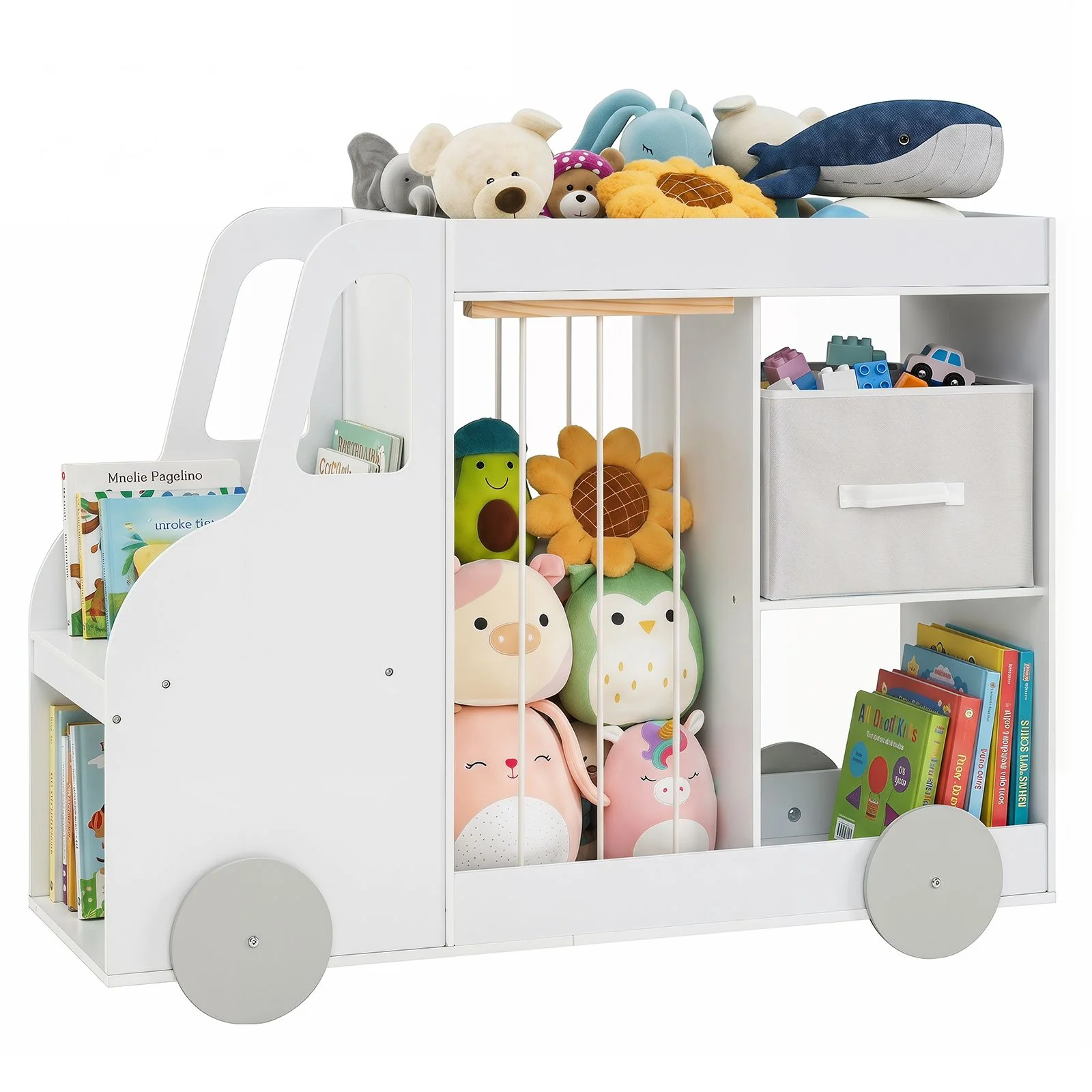 HONEY JOY Toy Storage Organizer with Stuffed Animal Storage - Image 10