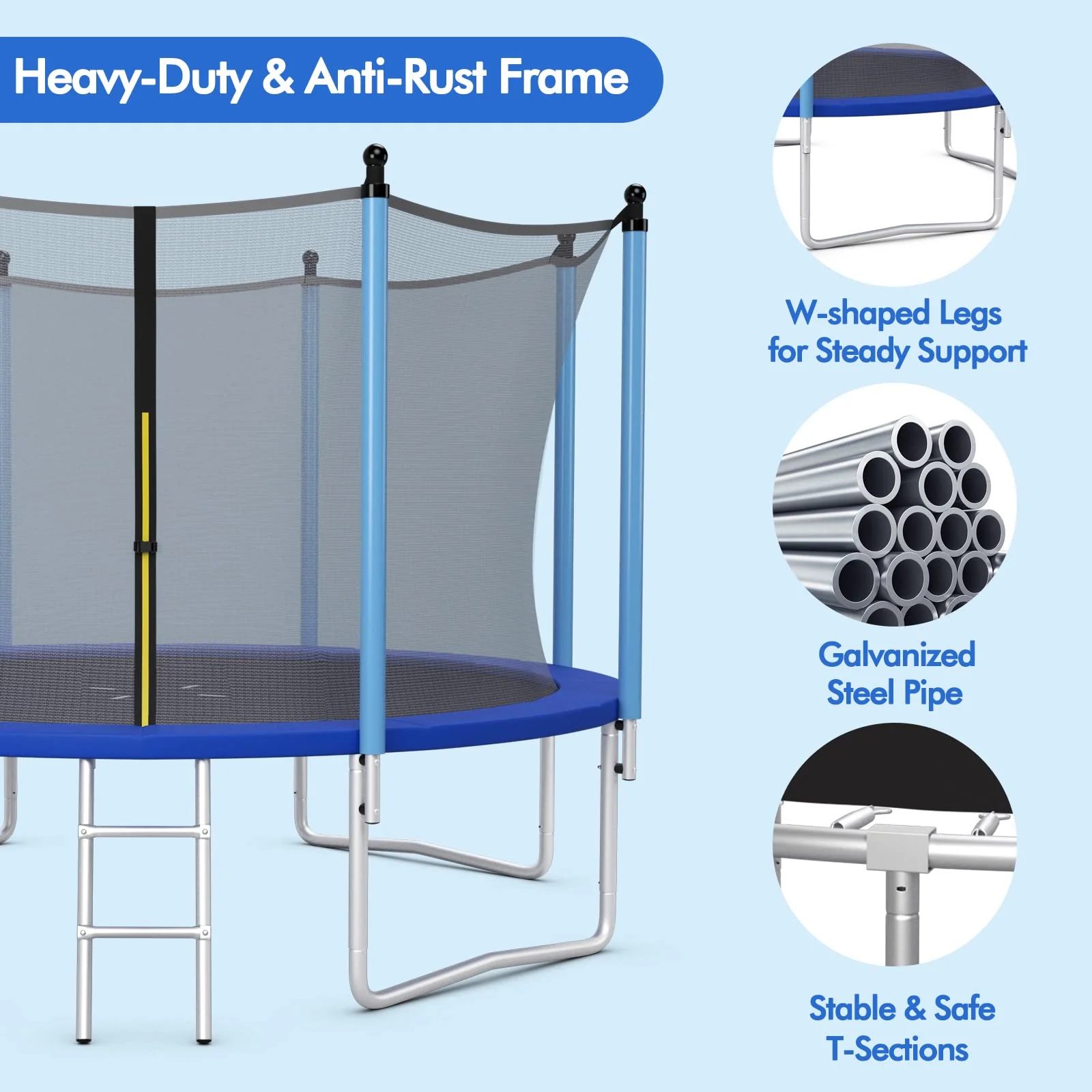 HONEY JOY Trampoline for Kids Adults - Image 8
