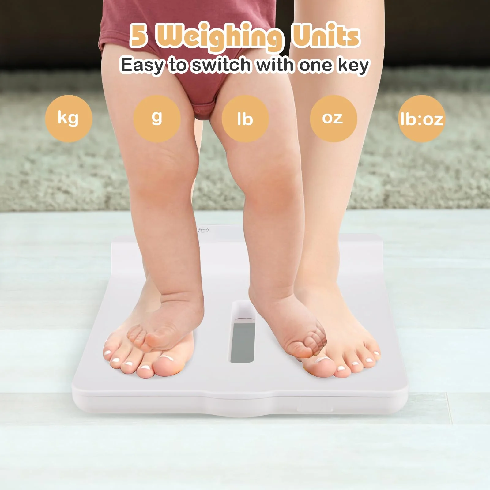 3 in 1 Infant Scale w/Detachable Tray for Body Weight & Height Measurement - Image 8