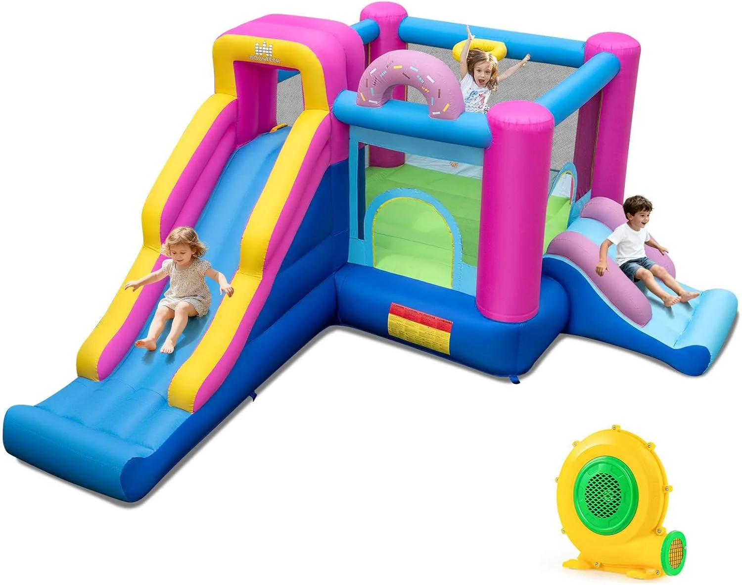 Inflatable Bounce House with Long Slides and Jumping Area - Image 10