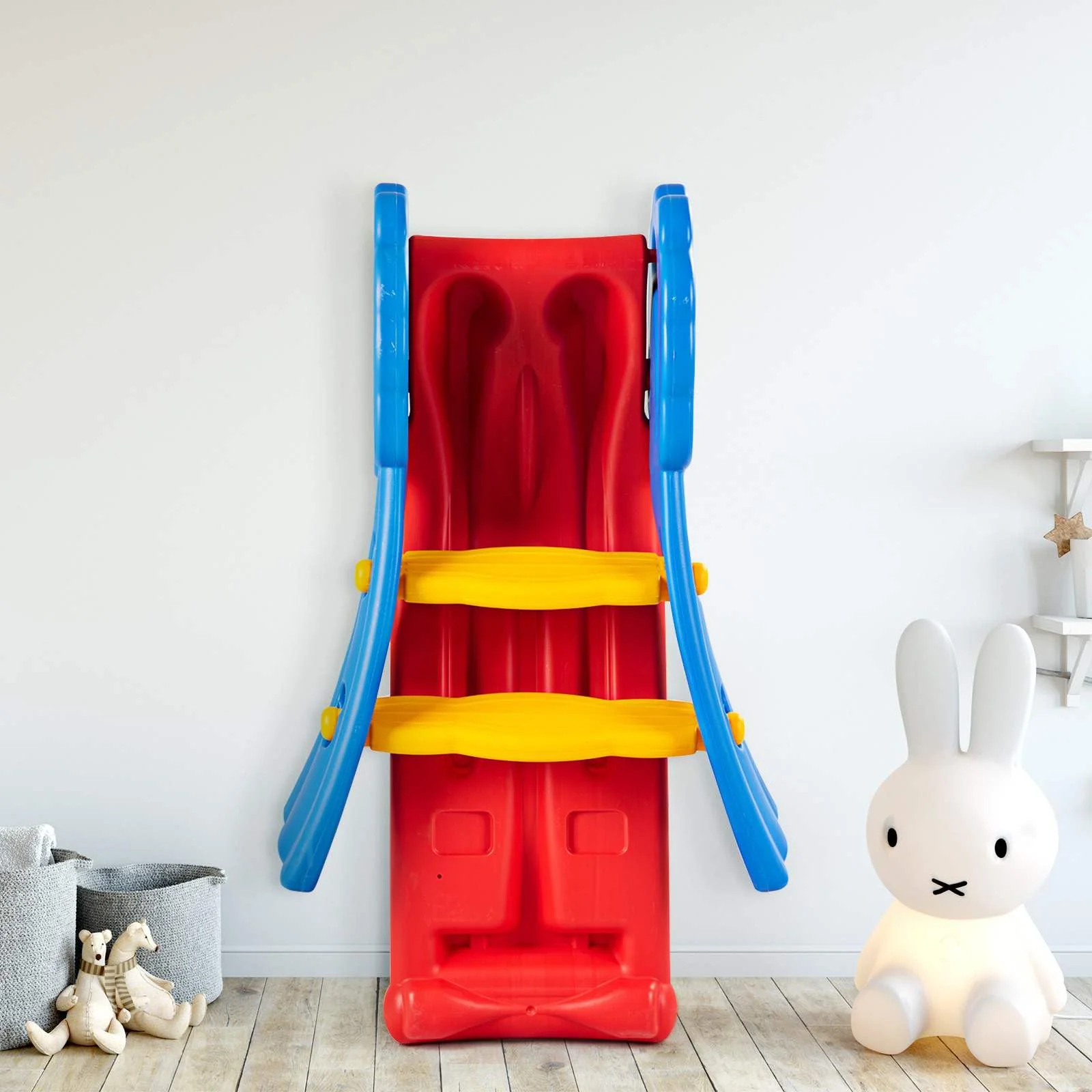 Kids Foldable Slide Toddler Freestanding Slide Toy W/Guardrails Max. Load 50 KG - Image 7