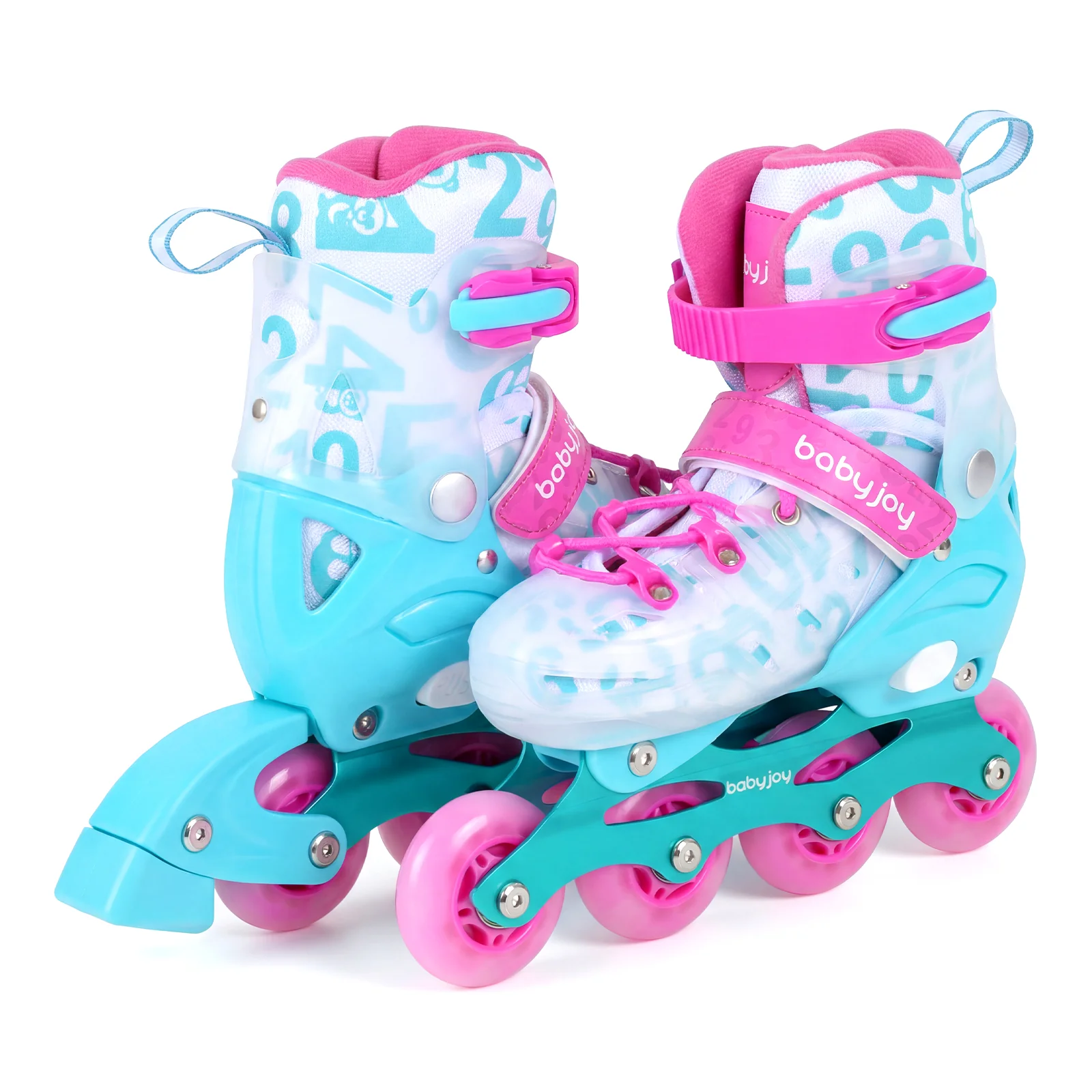 Kids Inline Skates with Light Up Wheels and Safety Protection for Beginners - Image 16