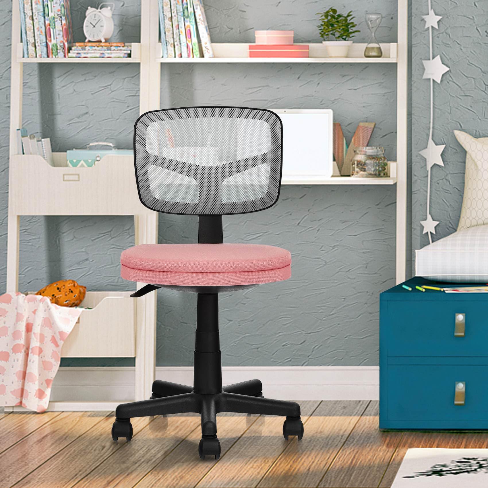 Kids Swivel Desk Computer Chair Home Office Adjustable Children Mesh Study Chair - Image 4