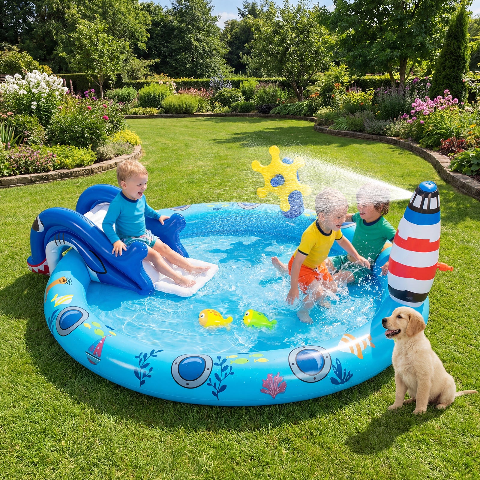 Outdoor Children Summer Water Park for Backyard, Garden - Image 2
