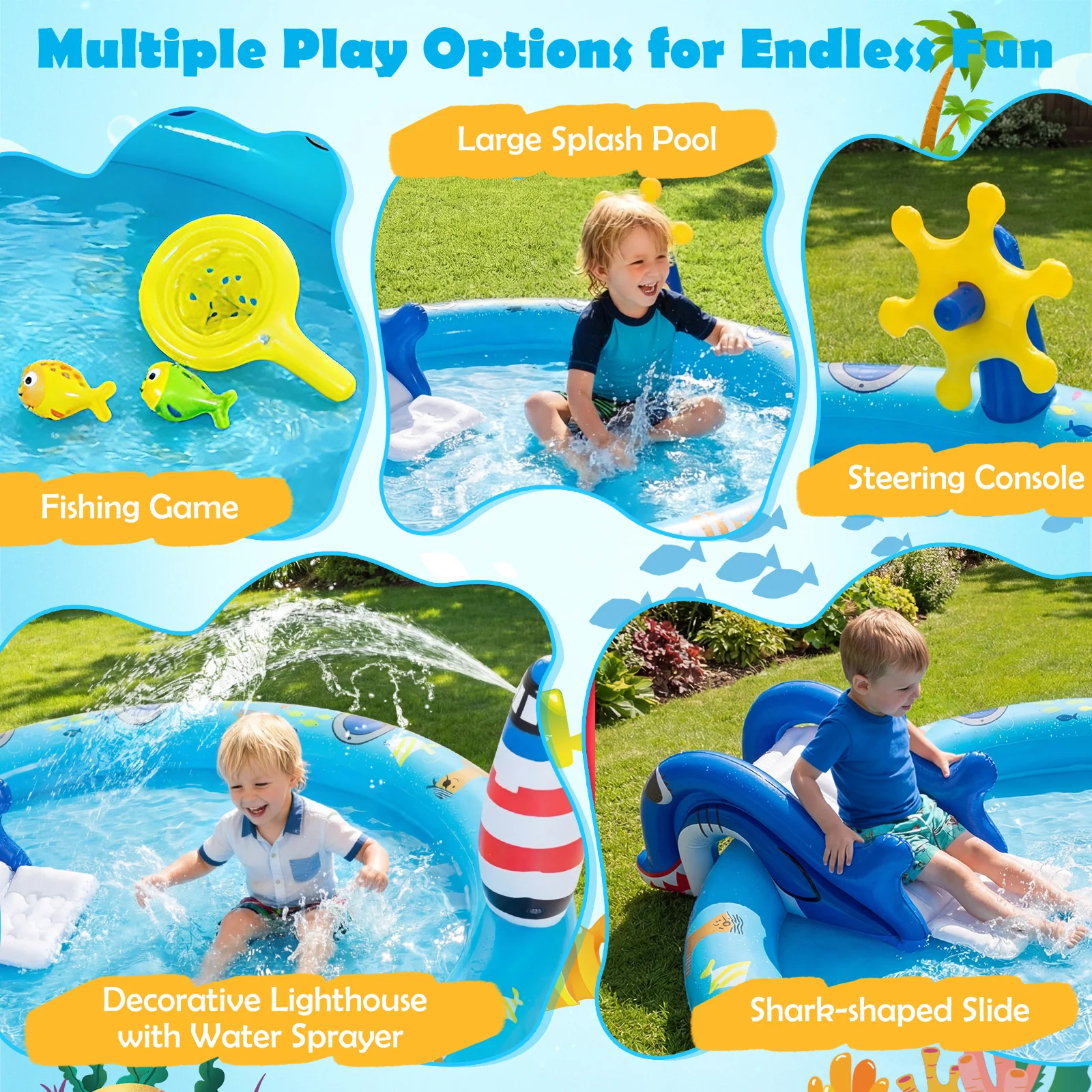 Outdoor Children Summer Water Park for Backyard, Garden - Image 5