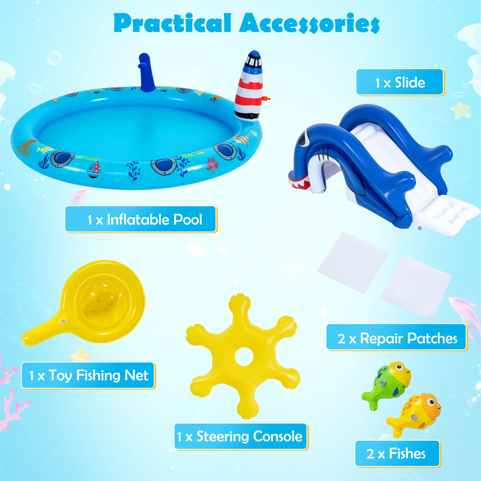 Outdoor Children Summer Water Park for Backyard, Garden - Image 7
