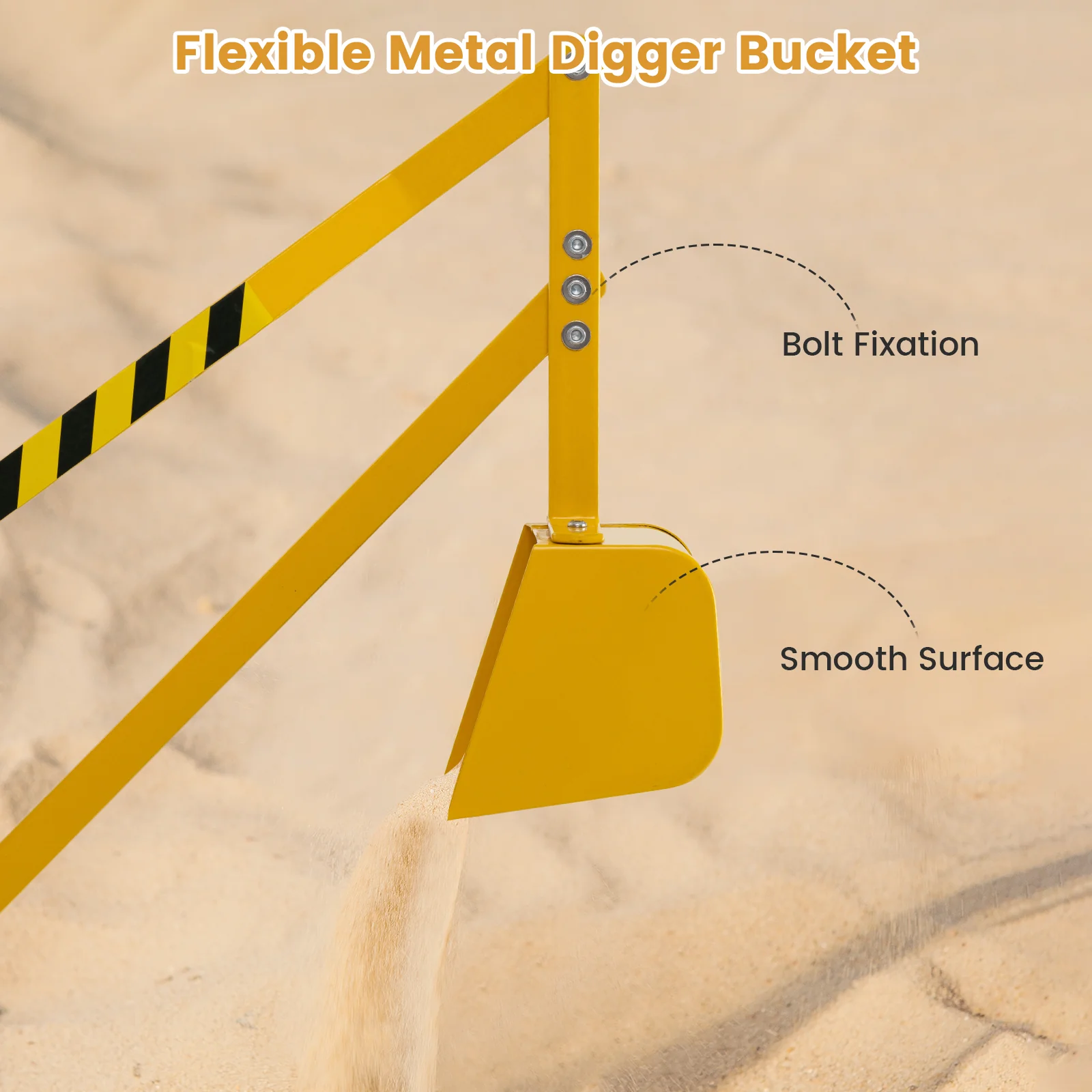 Sandbox Toy Digger, Outdoor Construction Excavator for 3+ Years Old Boys and Girls - Image 4