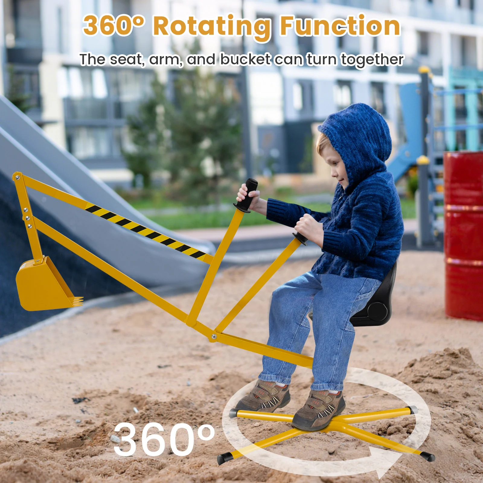 Sandbox Toy Digger, Outdoor Construction Excavator for 3+ Years Old Boys and Girls - Image 7