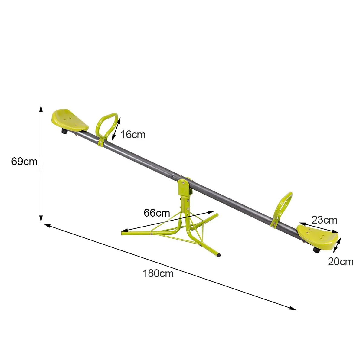 Swivel Children Teeter Totter Outdoor Play Set for 2 Children - Image 6