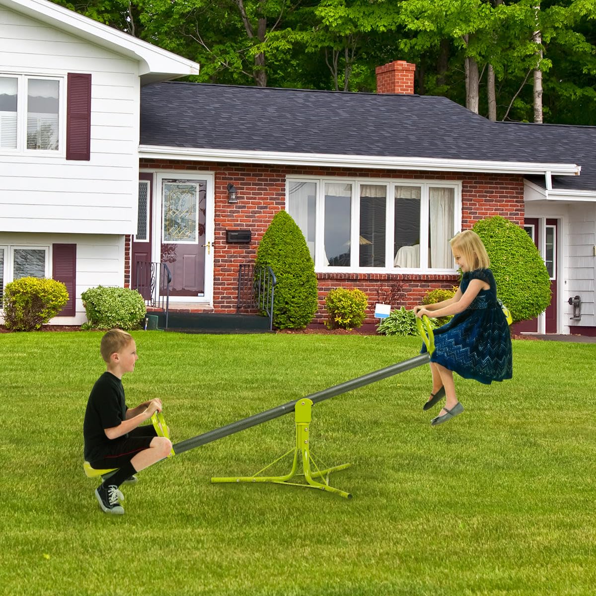 Swivel Children Teeter Totter Outdoor Play Set for 2 Children - Image 7