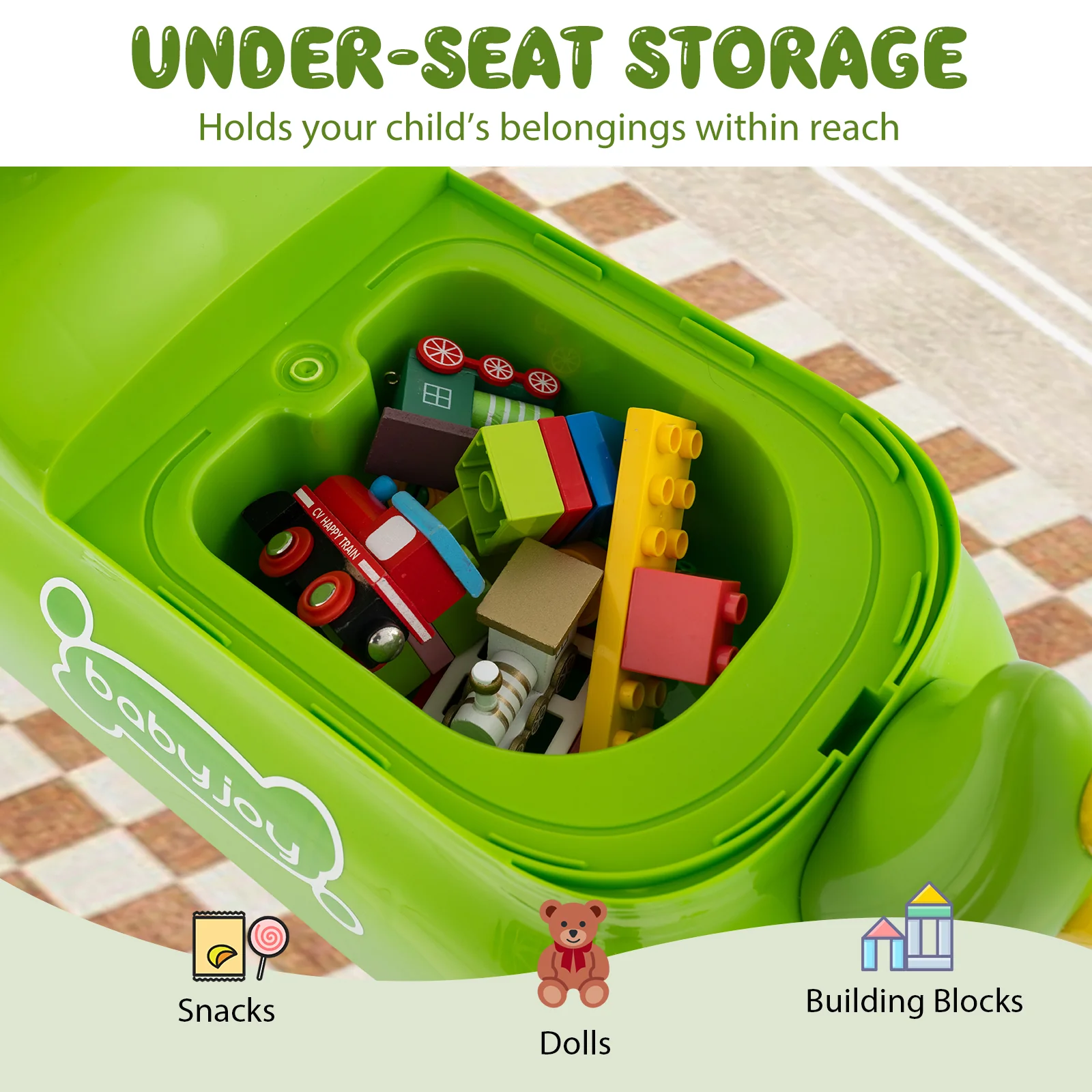 Toddler Ride on Toy, Sit to Stand Riding Racer, Gift for Boys & Girls 18+ Months Old - Image 6
