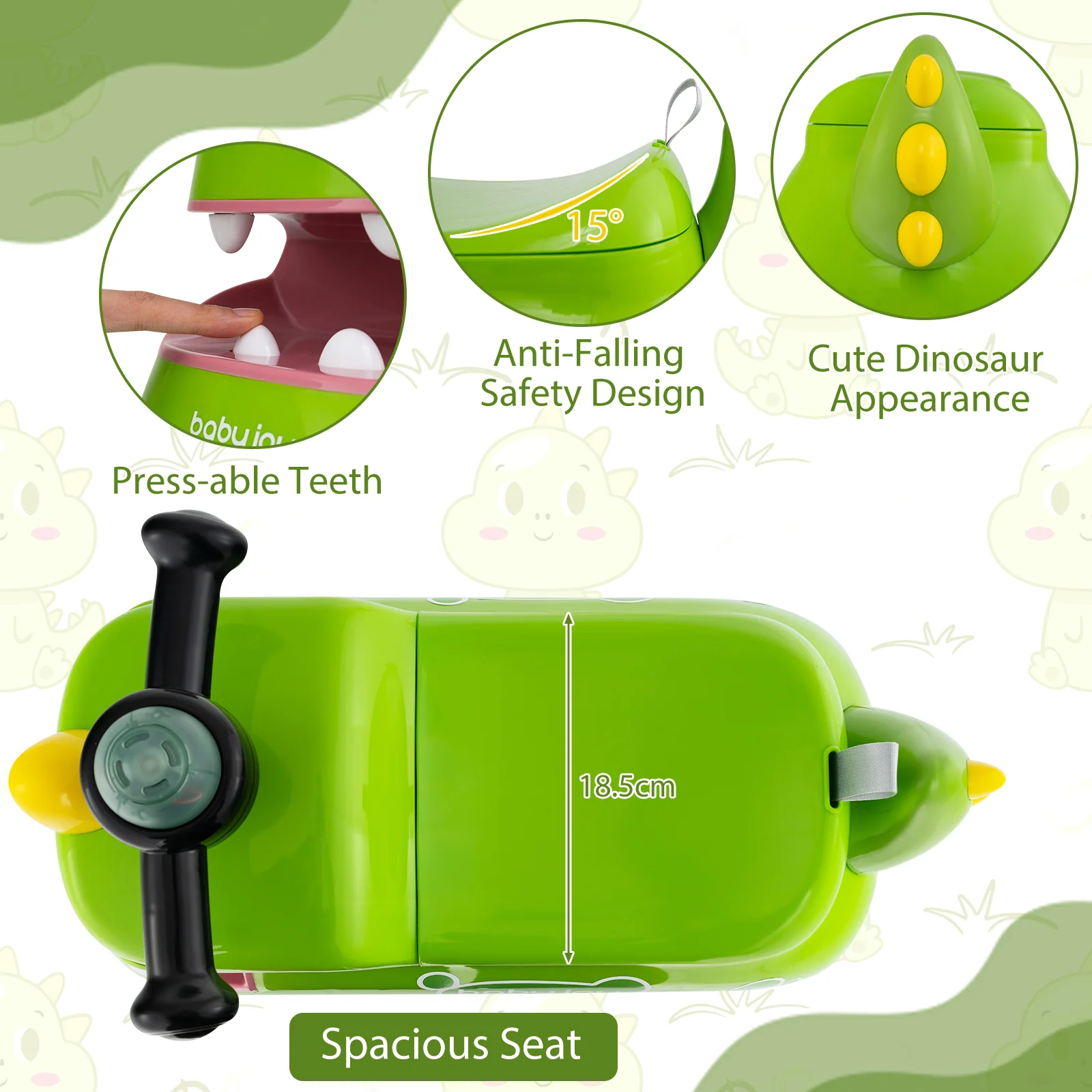 Toddler Ride on Toy, Sit to Stand Riding Racer, Gift for Boys & Girls 18+ Months Old - Image 8