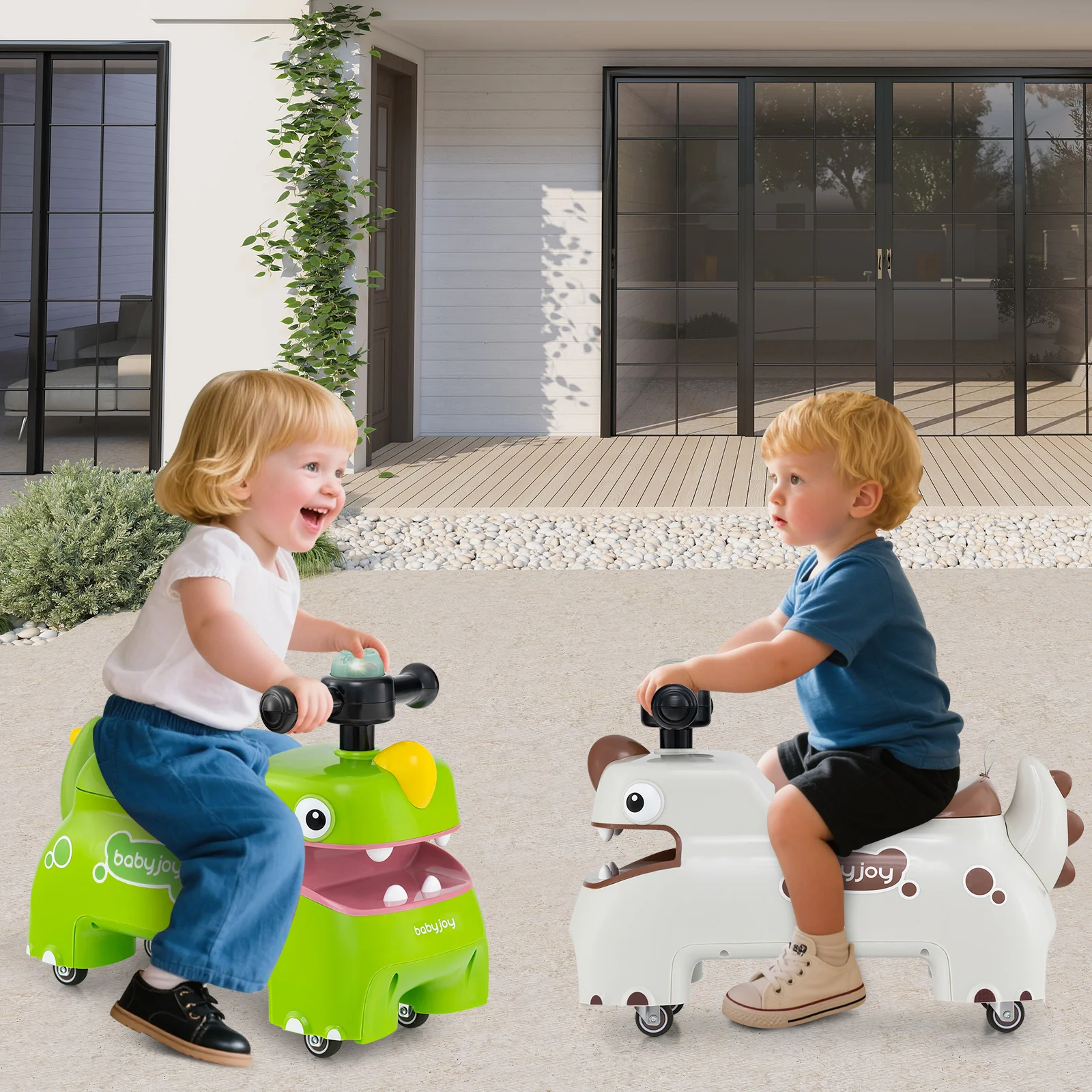 Toddler Ride on Toy, Sit to Stand Riding Racer, Gift for Boys & Girls 18+ Months Old - Image 9