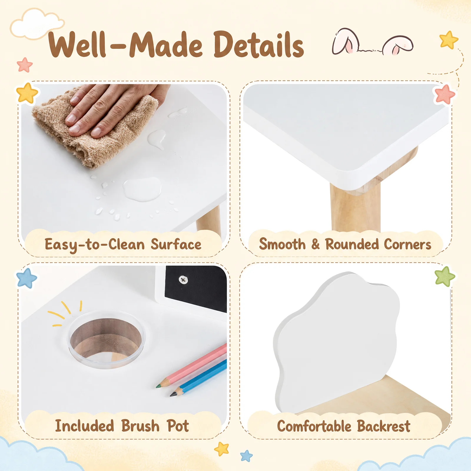Weaning Table and Chair Set with Chalkboard - Image 6